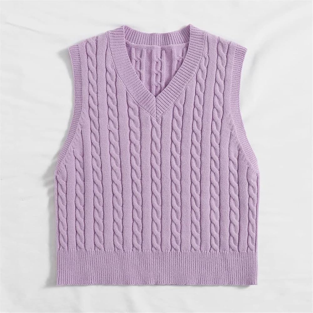 Amazon.com: Sweater Vest Women Oversize V Neck Sleeveless